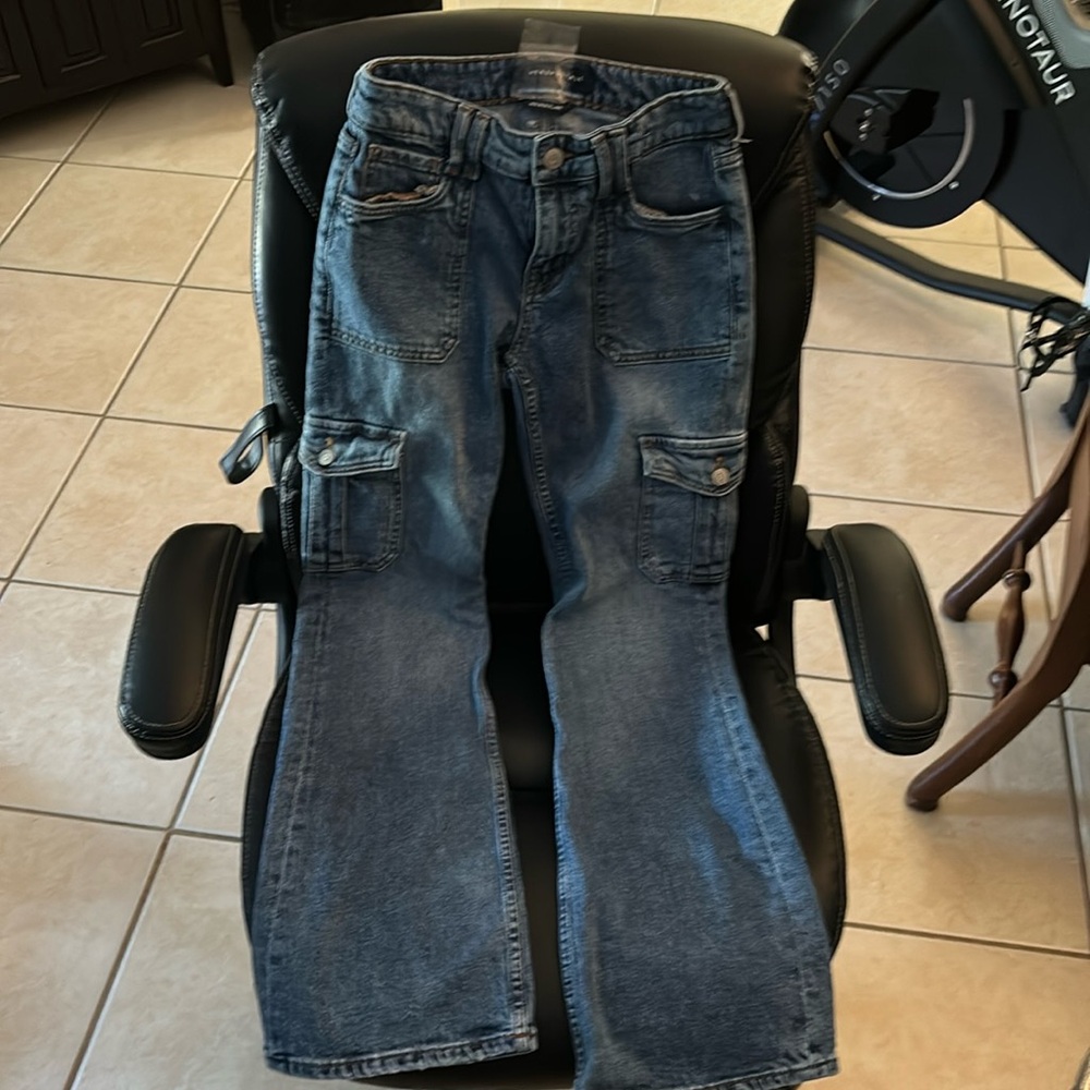 Aeropostale mid rise flare - size 0 reg